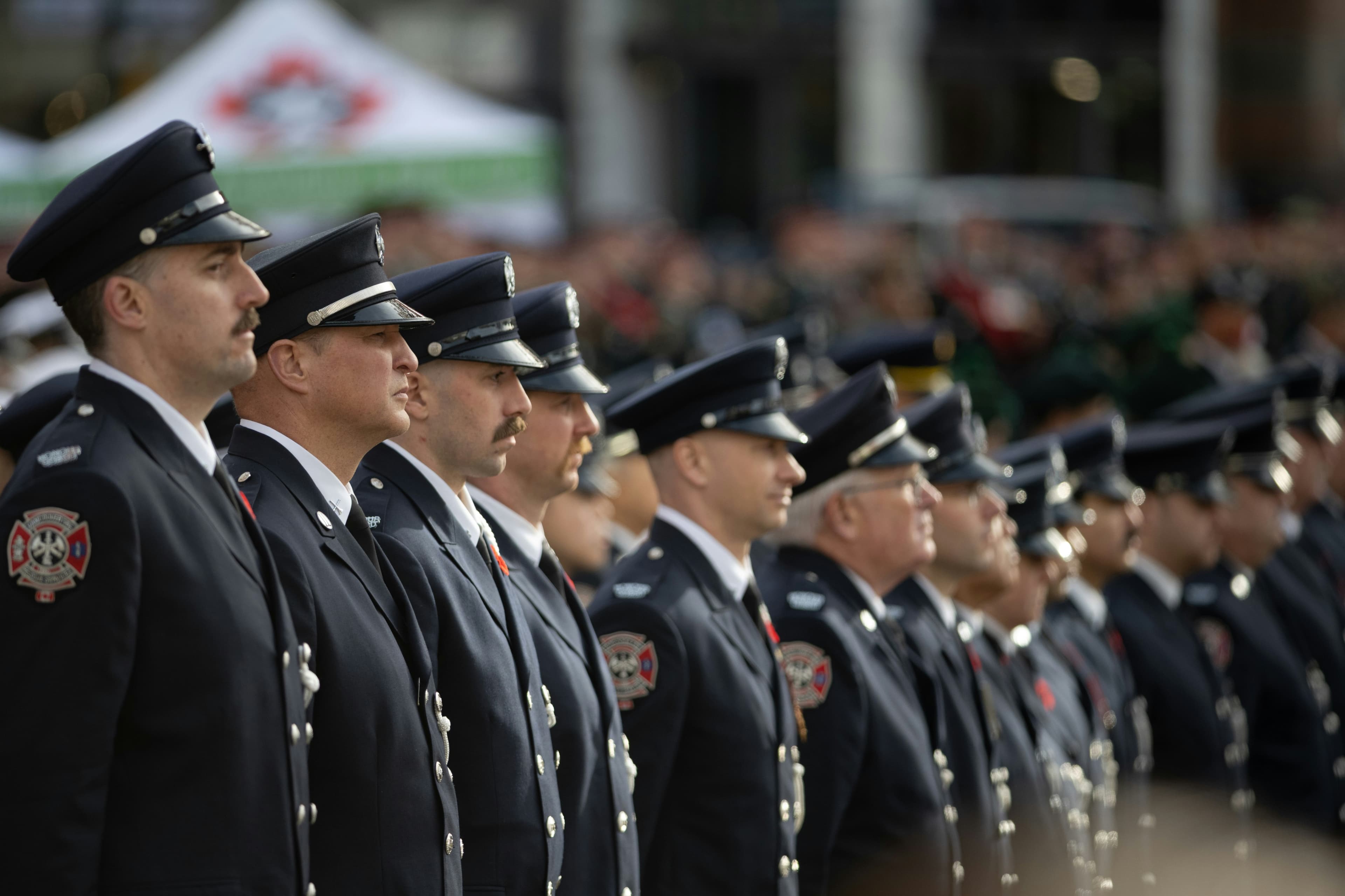 Cover image for Standing Together: The Unspoken Bond at a Fallen Officer’s Funeral